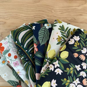 Rifle Paper Co. Citrus Florals Canvas Fat Quarter Bundle, Canvas Fabric, Cotton and Steel Fabric, Weave and Woven image 7