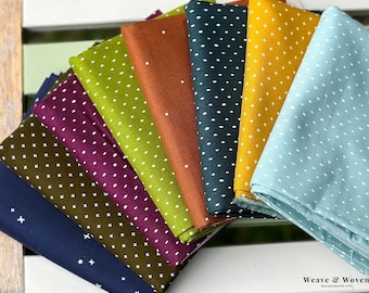 Muted Basics Fat Quarter Bundle, Beautiful Fall Blender Quilting Cotton Fabric | Weave & Woven