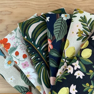 Rifle Paper Co. Citrus Florals Canvas Fat Quarter Bundle, Canvas Fabric, Cotton and Steel Fabric, Weave and Woven image 5