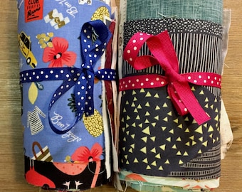 Small Cotton Fabric Scrap Pack: 40 Pieces