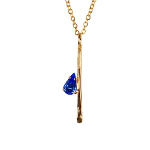 Wisiorek z kryształu Swarovski Electric Blue Jewellery, biżuteria rzemieślnicza unisex, jedyny w swoim rodzaju egzemplarz