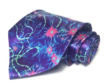 Indigo Neurons Tie