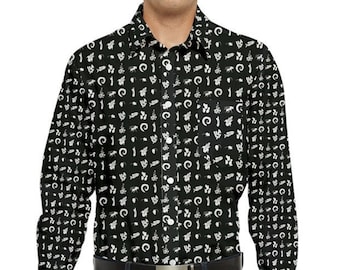 Model Organisms - Man Long Sleeve Collar Shirt