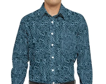 Continuous DNA - Man Long Sleeve Collar Shirt (Colour Options)