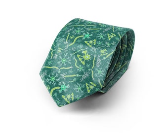 Grüne Neuronen und Glia Krawatte