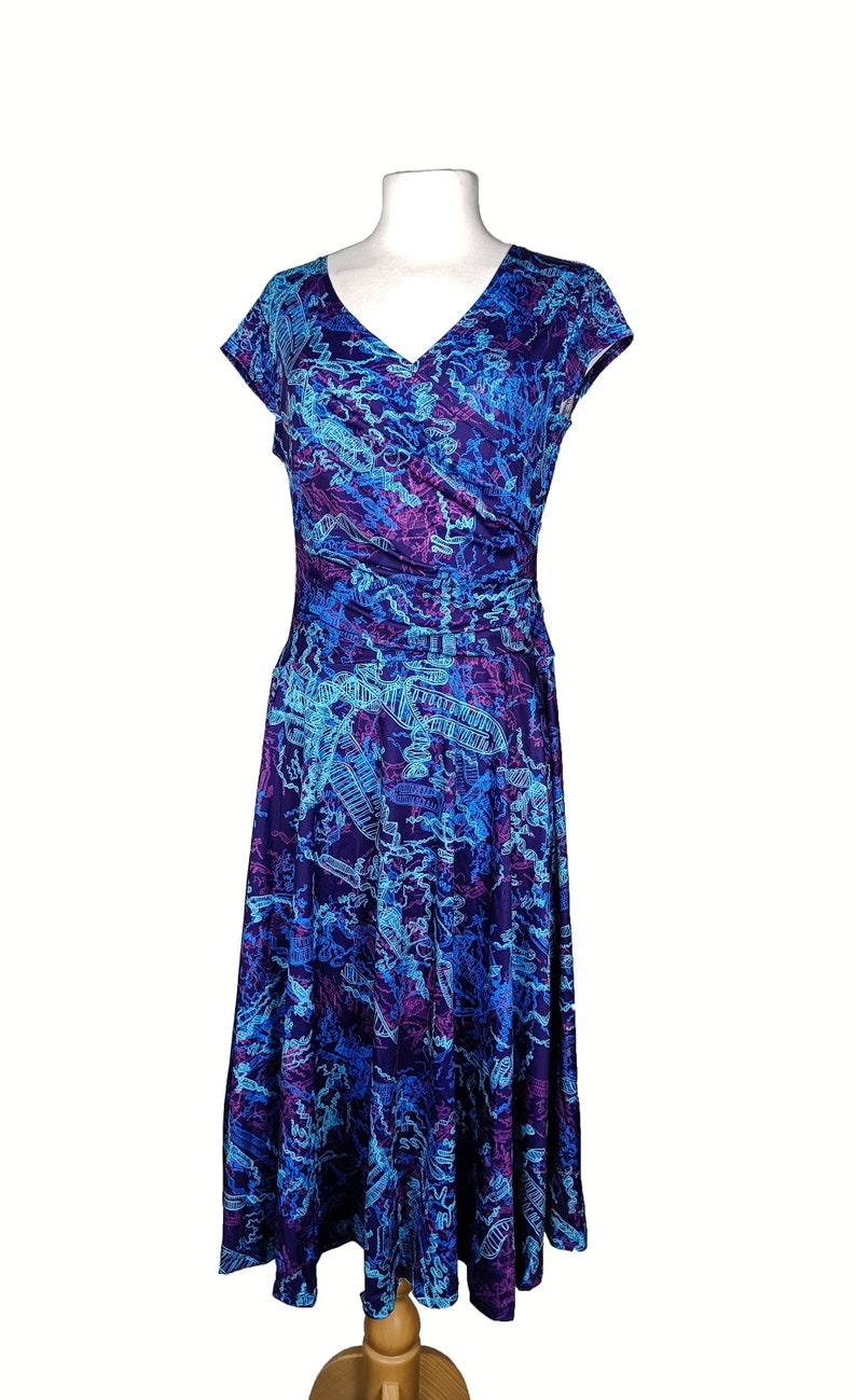 Genetic Editing Wrap Midi Science Dress image 6