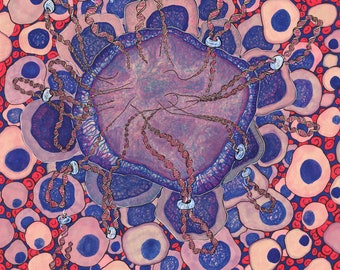 Synthetic blood fine art print