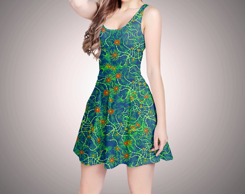 science dress bluegreen Cotton Neurons tennis dress