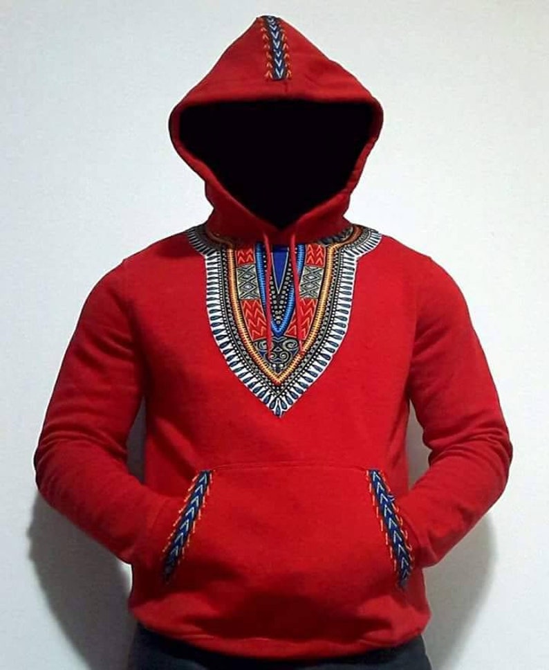 African theme Sweatshirt Hood Dashiki Hoodie 