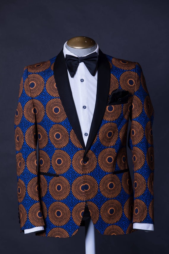 african print mens blazer