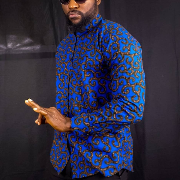 African print shirts, dashing shirt, kente, men's clothing, men's fashion,