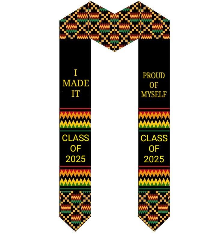 slim fit dress slacks Greek Organization and Class Kente Graduation Stoles main image 1
