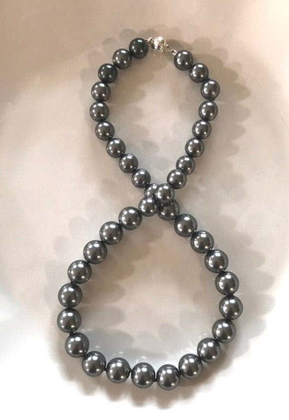 majorica grey pearls
