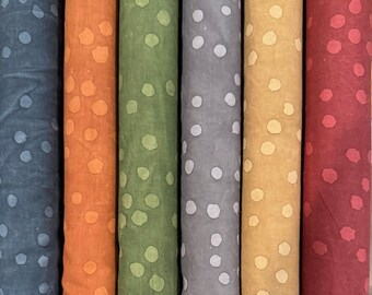 Six Fat Quarters of Dappled Muslins from Marcus Fabrics