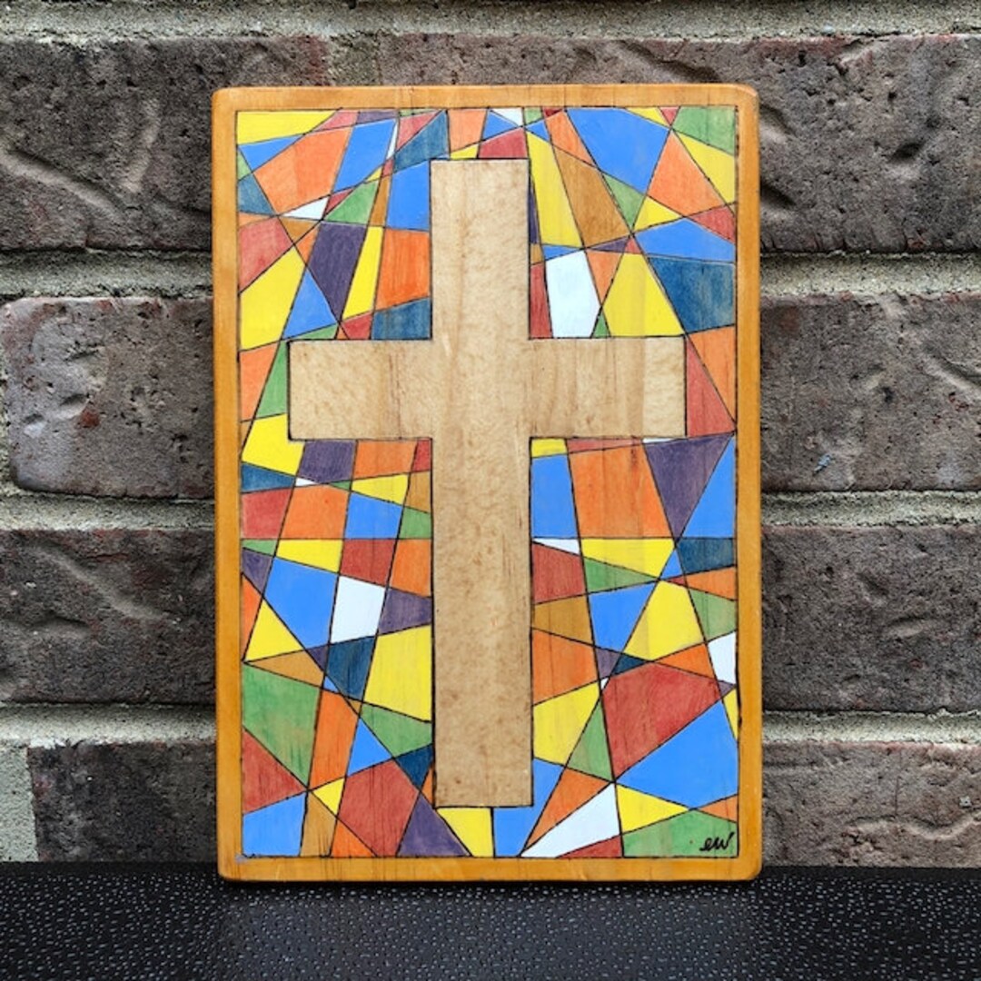 Cross Plaque-medium - Etsy