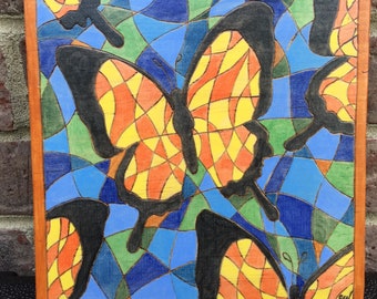 Butterflies Plaque-large