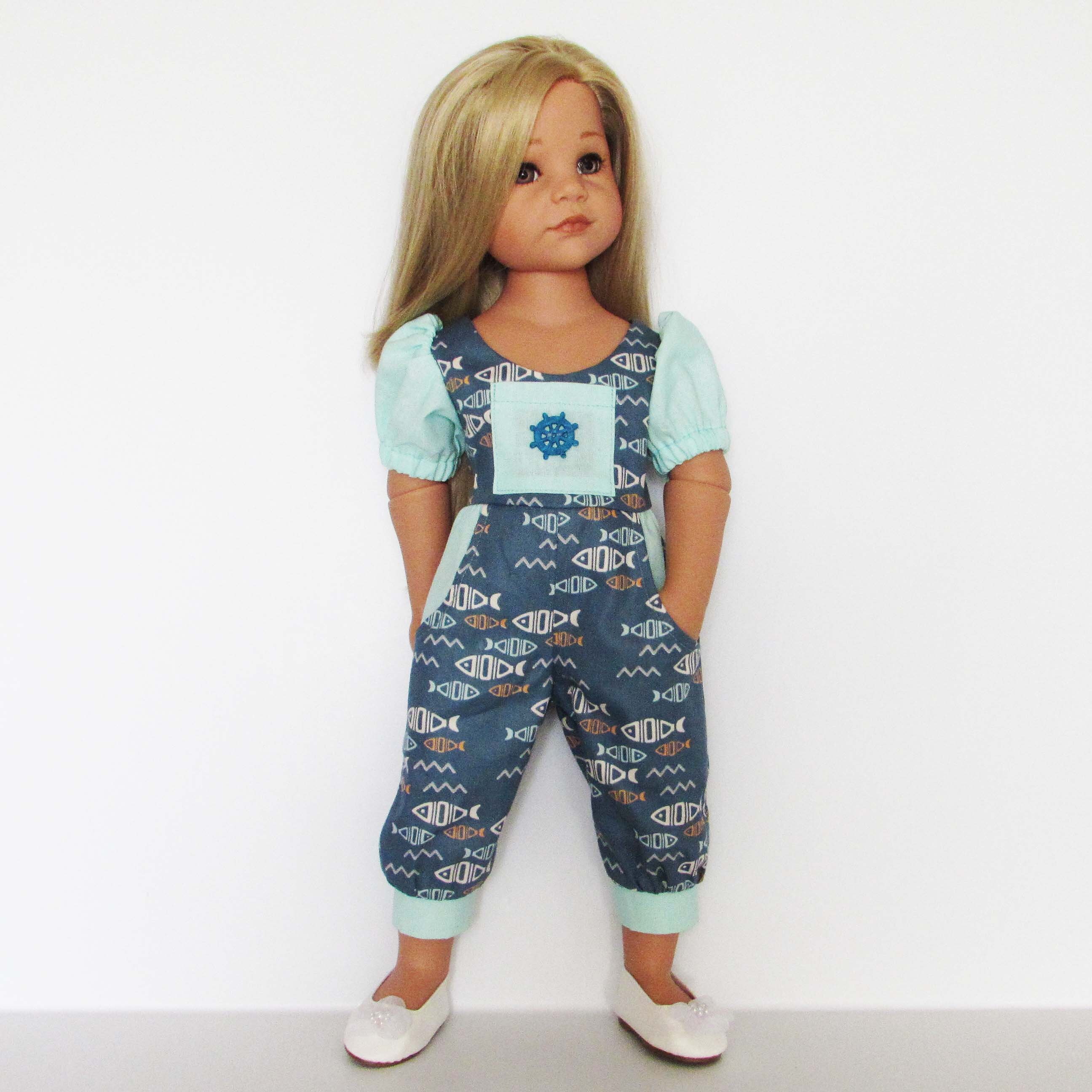 Doll Jumpsuit Pattern for Gotz Outfit Doll Doll Overalls Etsy