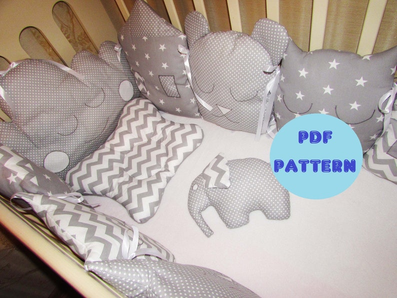 Bumper Baby Crib Sleeping Baby Bed Nest Bedding Set Cot Bumper Baby Pillow Crib Bedding Bed Lie Nursery Bed Sewing Pattern And Instruction