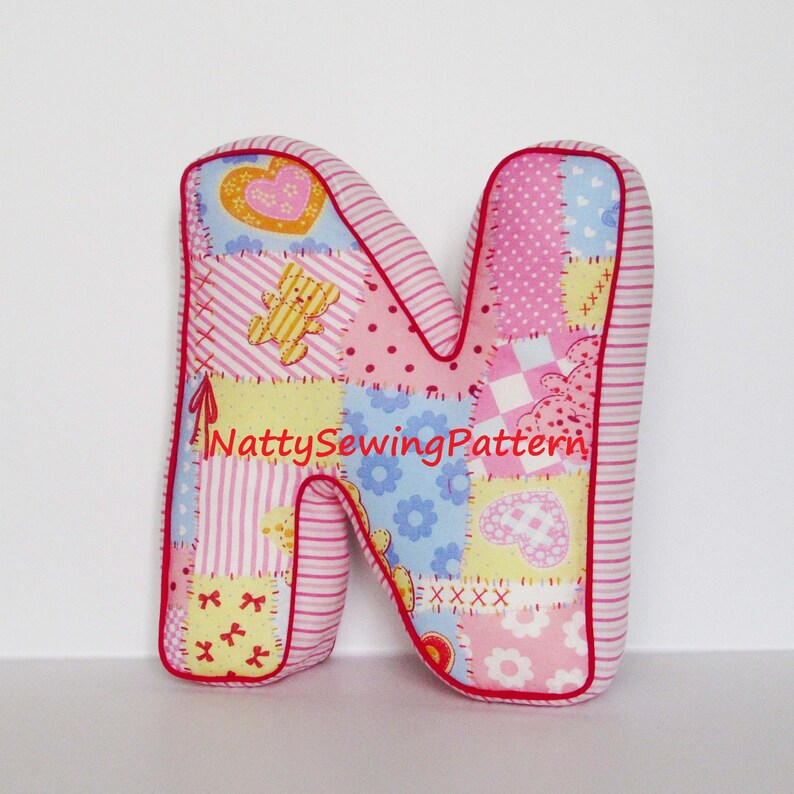 Alphabet Pattern 2 Letter PillowsPattern Etsy