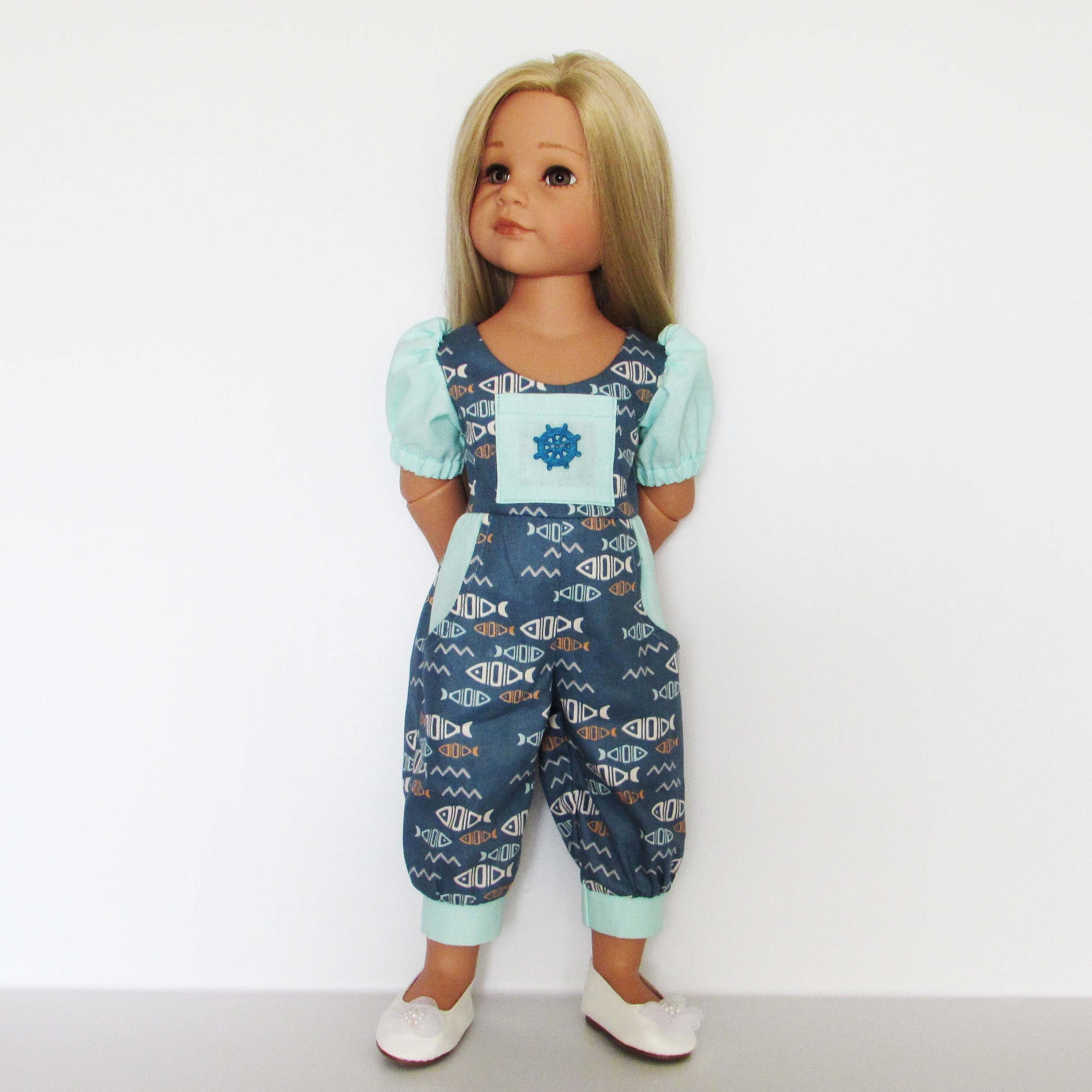 Doll Jumpsuit Pattern for Gotz Outfit Doll Doll Overalls Etsy