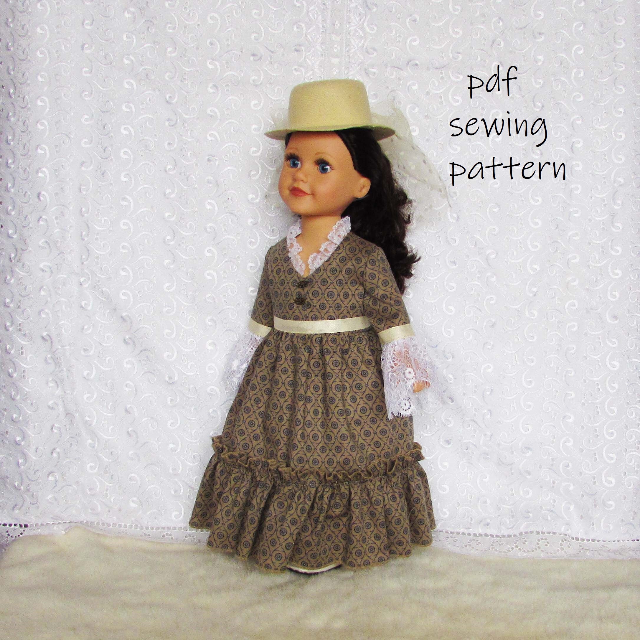 Sewing pattern doll outfit pattern American girl Journey girl Etsy