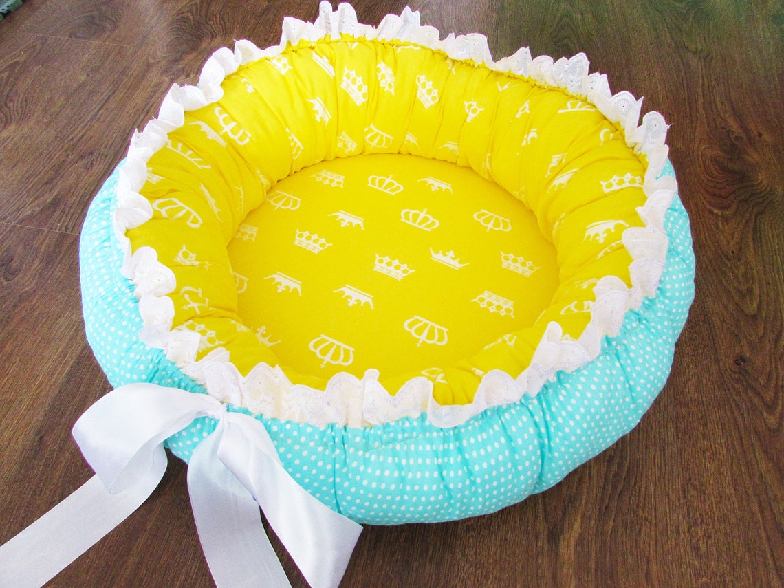 Round babynest for newborn toddler baby nest patternsleep Etsy