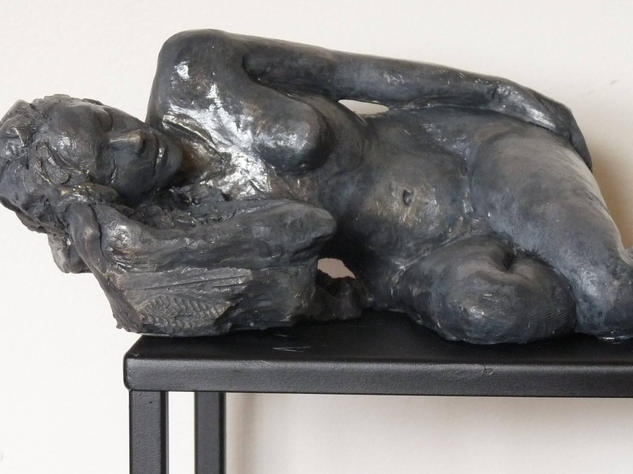 Michèle Statue Sculpture Terre Cuite Art Du Nu Design Couleur Bronze