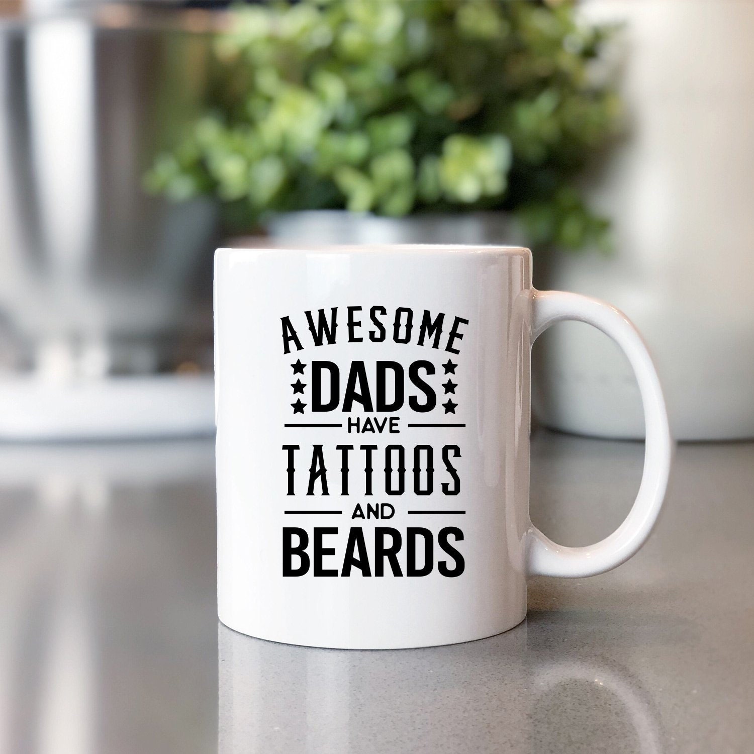 Papa Tattoos Bärte Lustige Kaffeetasse mit Spruch Lustige Etsy