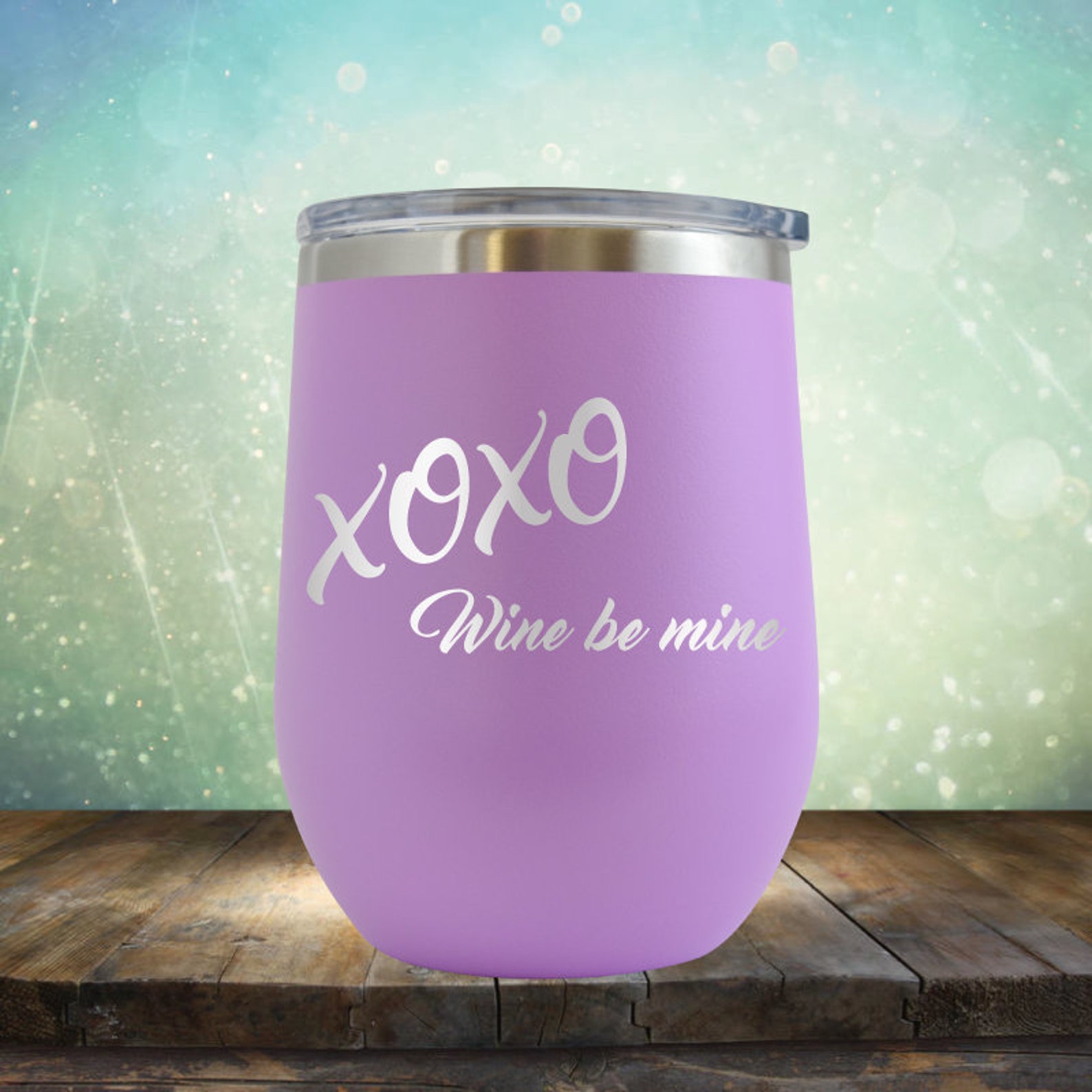 XOXO Wine Be Mine Valentines Day Wine 12 oz grabado Vaso Copa Etsy