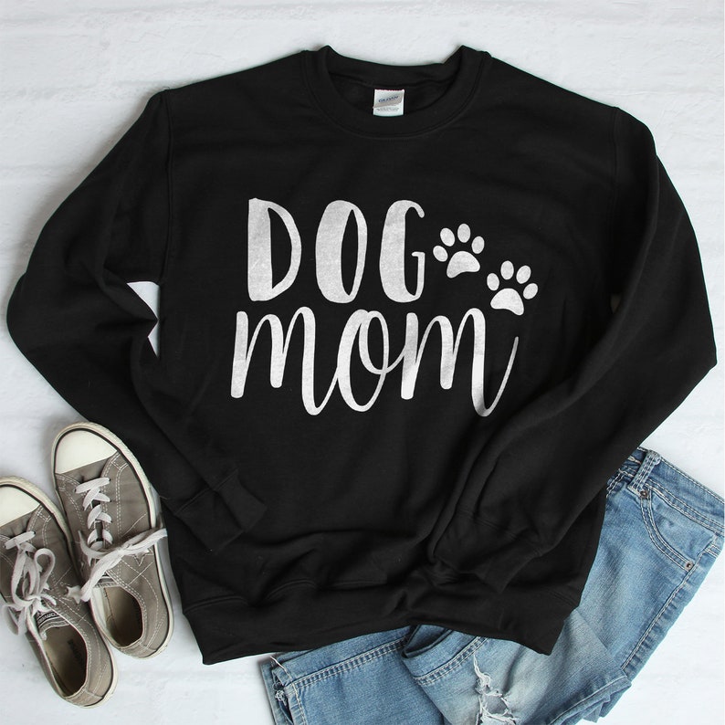 Dog Mom Cute Popular Comfortable Woman's Crewneck Etsy