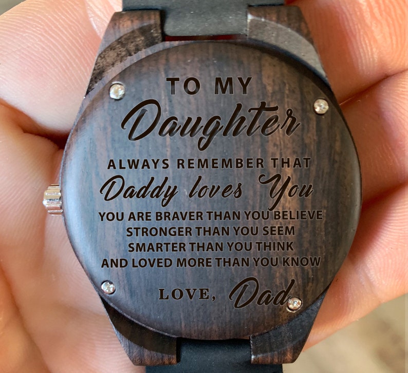 To My Daughter Always Remember Daddy Loves You Engraved Etsy