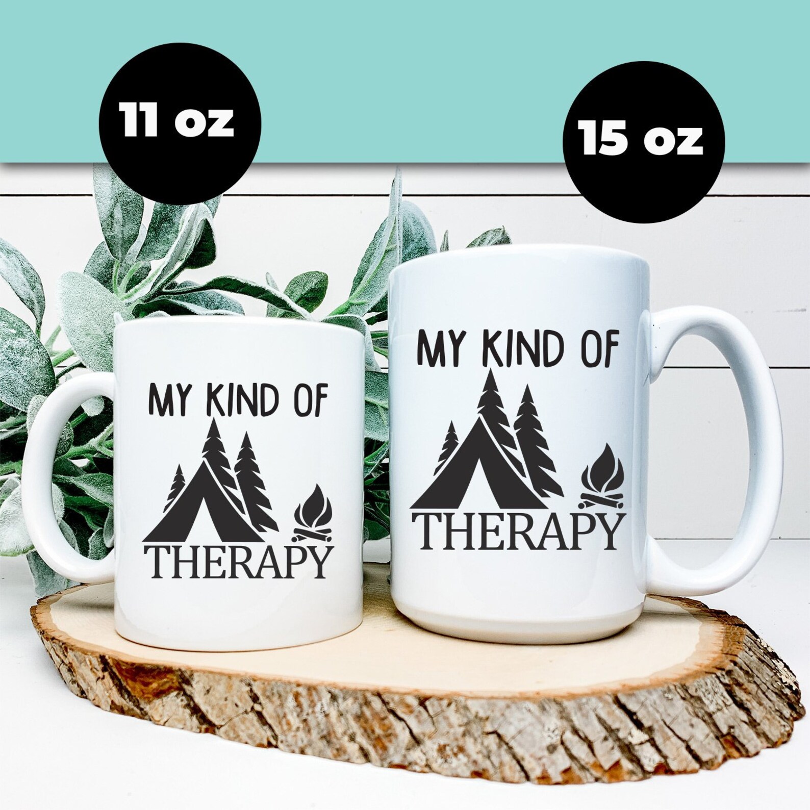 Camping Therapy Funny Coffee Mug with Quote Funny Mug Gift Etsy