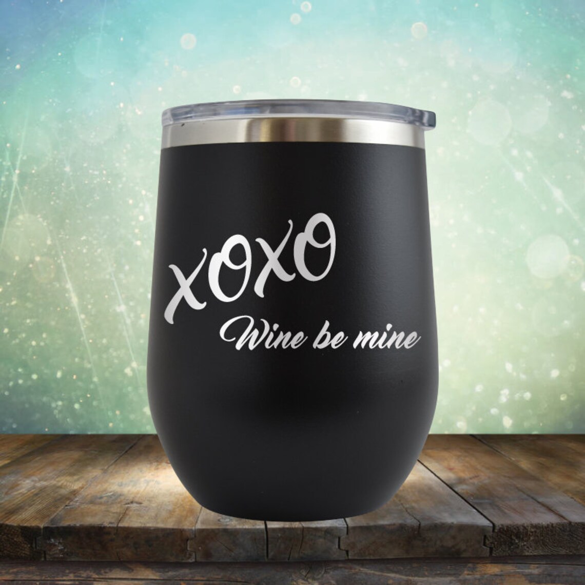 XOXO Wine Be Mine Valentines Day Wine 12 oz grabado Vaso Copa Etsy