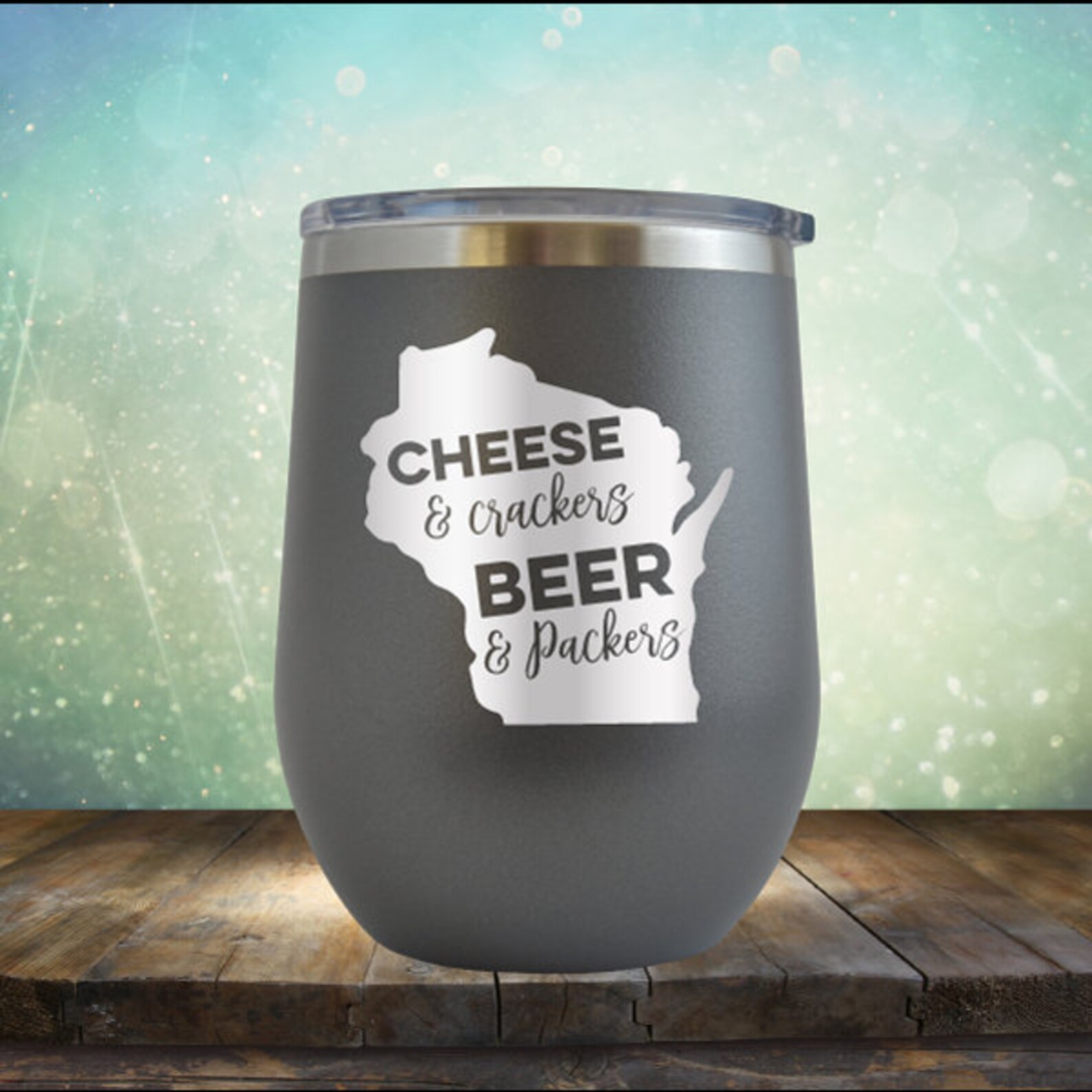 Cheese Crackers Beer Wisconsin Football Wine 12 oz Badger Etsy