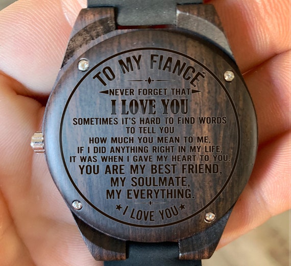 my man my soulmate wood watch