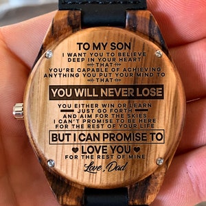 father son wooden watch