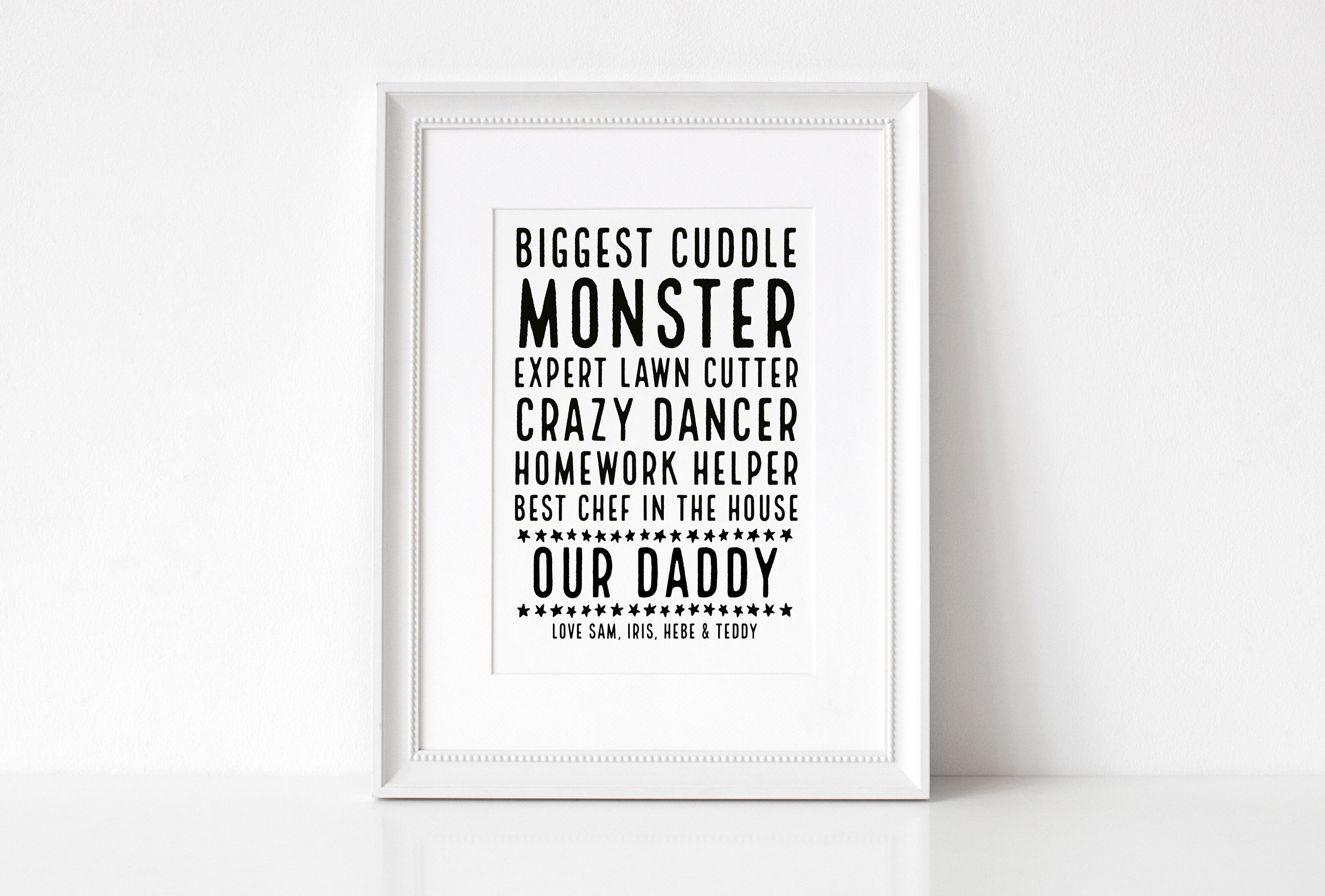 Batman new Personalised Word Art Cloud Father/'s Day Gift Dad Daddy Grandad