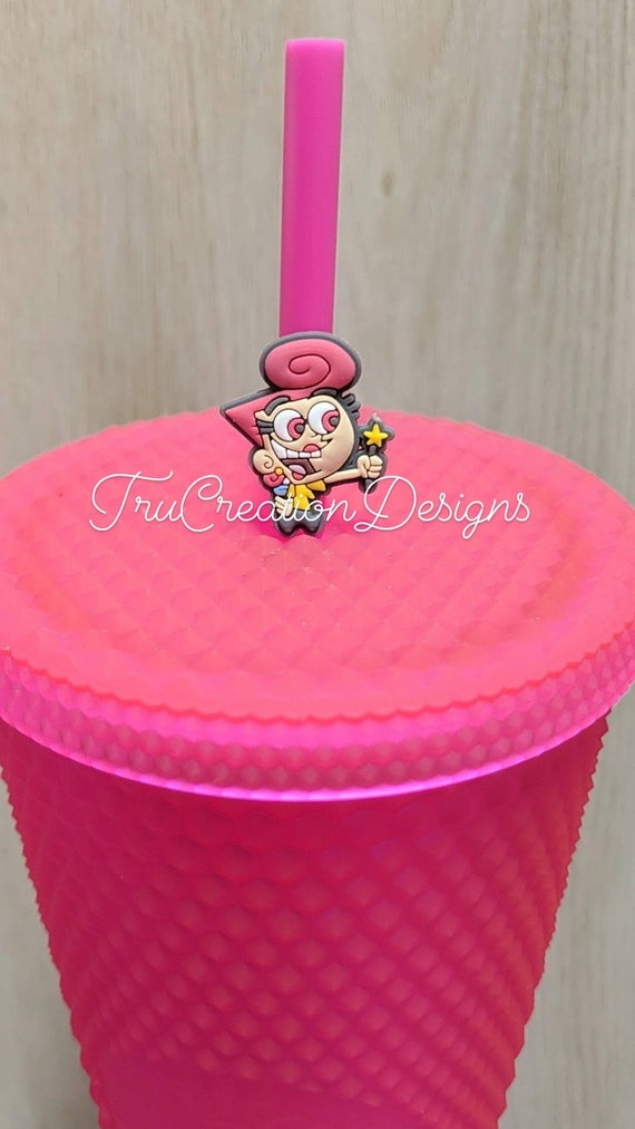 Wanda Straw Toppers, Straw Topper, Straw Charm, Straw Charms, fairly odd  parents, Wanda and Cosmo