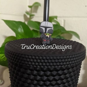 Straw Topper, Toppers Handmade one of a Kind TruCreationDesigns