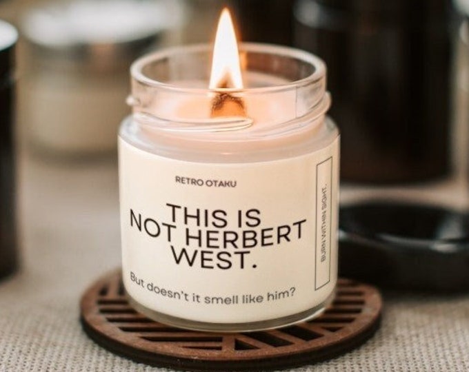 This is not Herbert West| Movie Halloween Candle| Spooky season gift| Horror Candles| Scary movie Lover