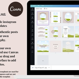30 Editable Blush Beauty Business Instagram Templates Canva - Etsy