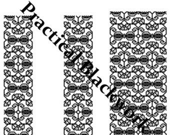 Semilla - een Spaans-Stitche geteld Blackwork-ontwerpPATROON (HANDWERK) van Praktisch Blackwork