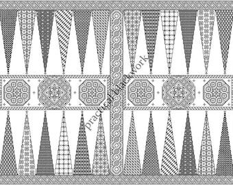 Faience: een geteld Blackwork-ontwerppatroon (HANDWERK) van Practical Blackwork