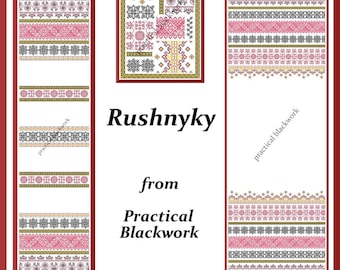 Rushnyky - Een geteld Blackwork-ontwerpPATROON (HANDWERK) Van praktisch Blackwork