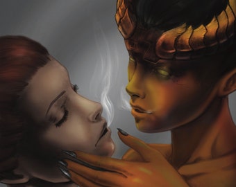 Temptation, Fantasy Painting Print