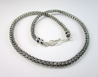 Viking Knit Chains Handcrafted in Sterling and Copper