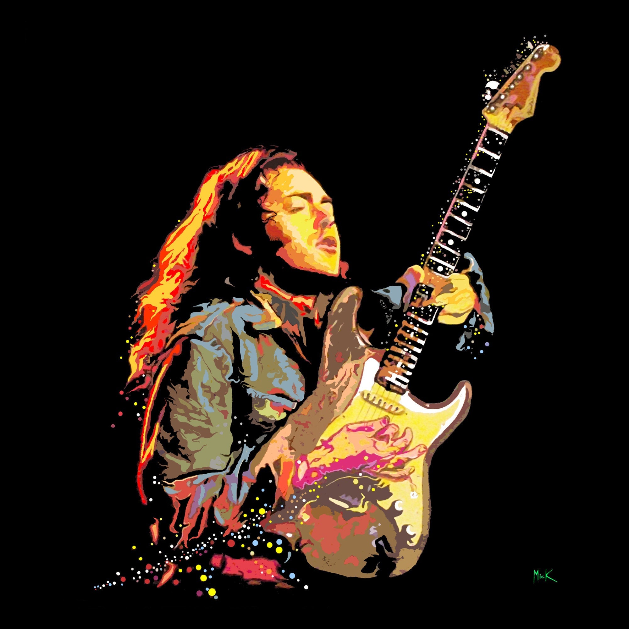 Rory Gallagher Canvas Art Etsy Sweden