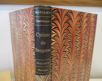 Cyrano de Bergerac by Edmond Rostand,Heritage Press 1954 with slipcase,Sandglass, Pierre Brissaud illustrations,Louis Untermeyer