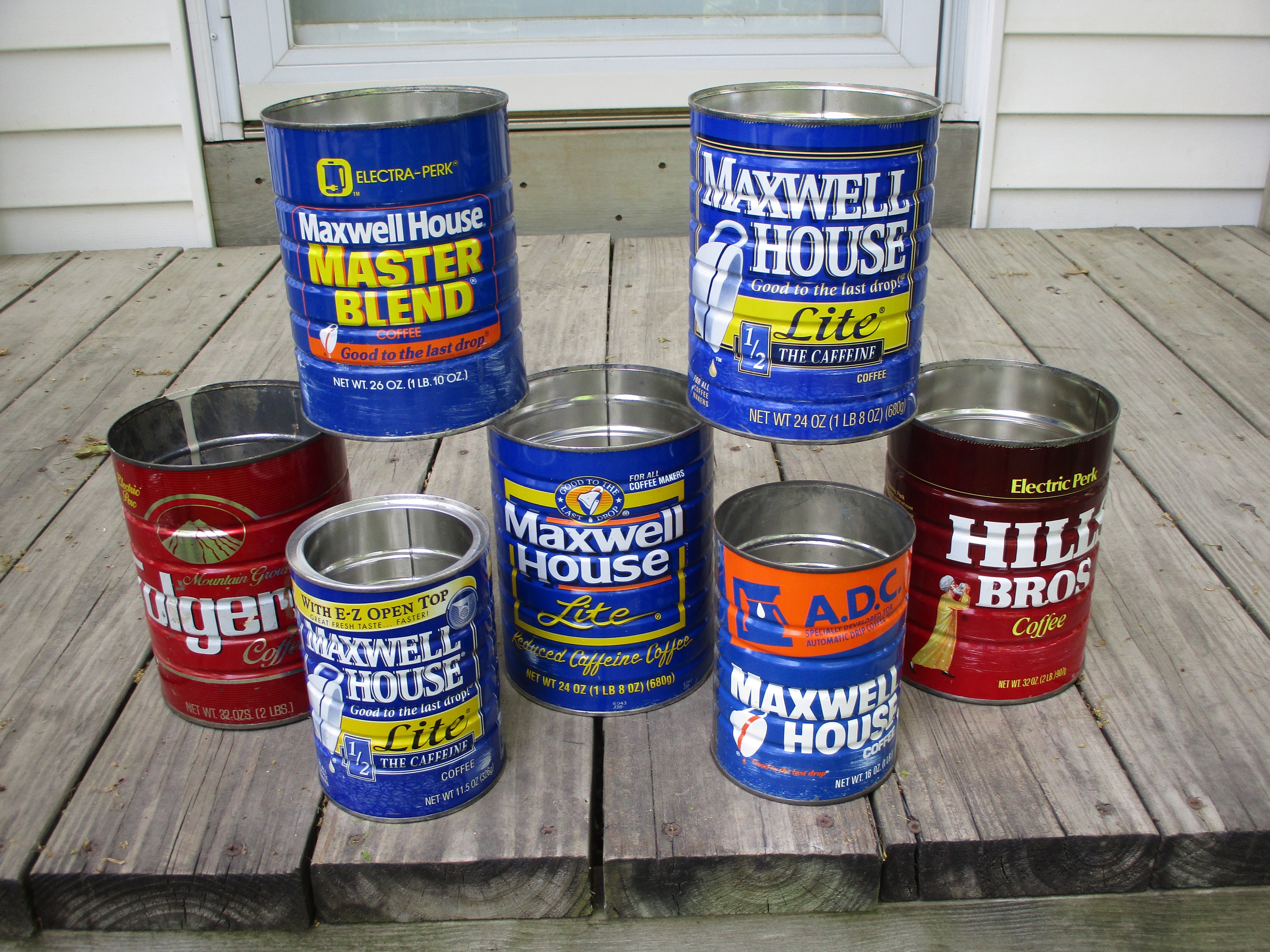 Empty Coffee Cans for sale Only 3 left at 65