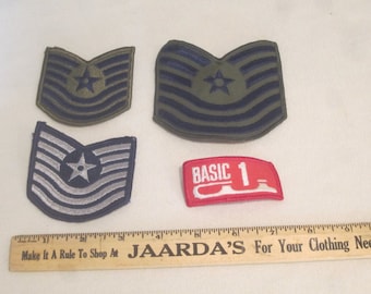 Toppe dell'aeronautica militare statunitense, toppa militare termoadesiva, toppe verde militare e blu navy, costume militare, toppa argento e blu navy, toppa militare rossa basic 1,